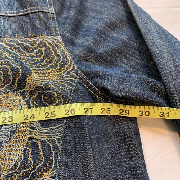 Platinum Gear Jean Denim Jacket Embellished Cowboy Western Ranchware 4XL NWOT - Picture 9 of 12